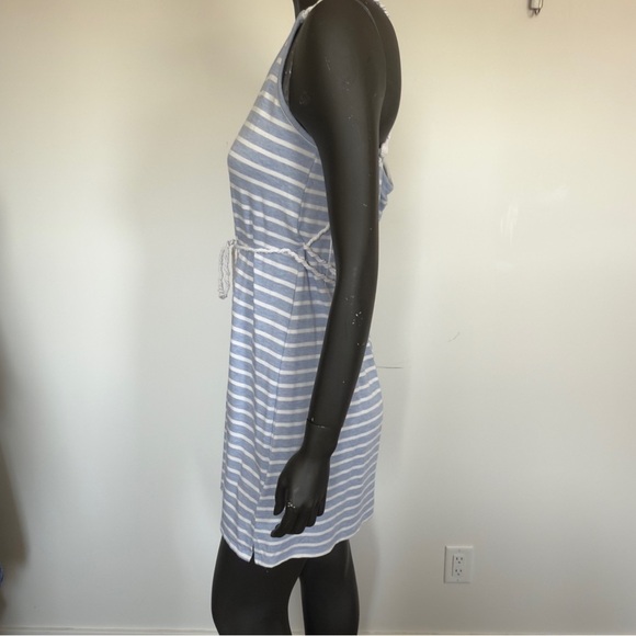 ⚪️ Cupcakes and Cashmere Blue Striped Knit Mini Dress - Size L - Picture 2 of 5